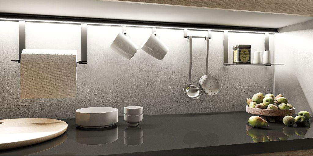 Titelbild für Alles griffbereit: Relingsysteme für deine Küche